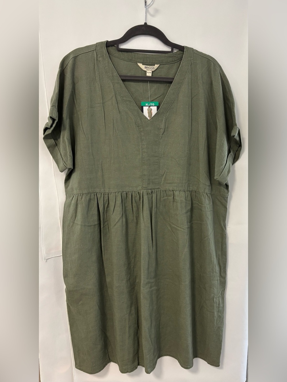 Briggs New York Linen Blend Dress - Size XL